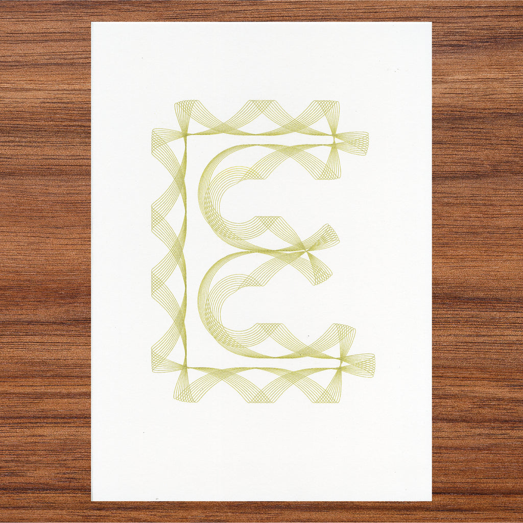 Letter E